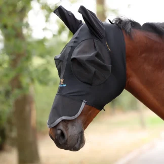 FlyGuard Pro Stretch Fly Mask with Nose Jet Extra Full